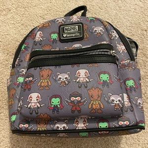 Loungefly Disney Marvel Guardians of the Galaxy "Kawaii Art" Mini Backpack NEW